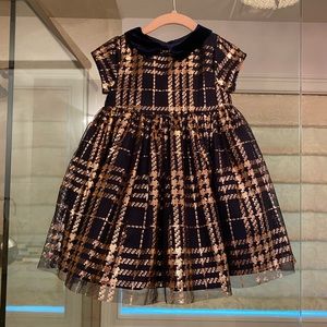 Navy & rose gold Pippa & Julie dress 2T